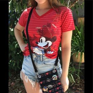 Sale🔥Disney Minnie Mouse Graphic T shirt Red